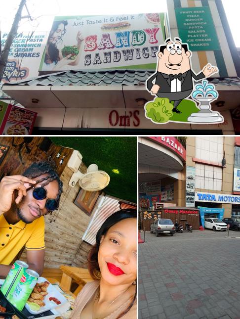 Check out how Sandy Sandwich looks outside