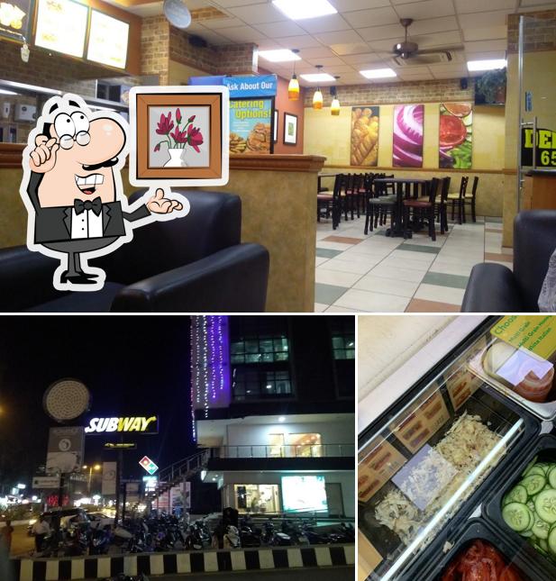 Take a look at the photo displaying interior and exterior at Subway Savli Road