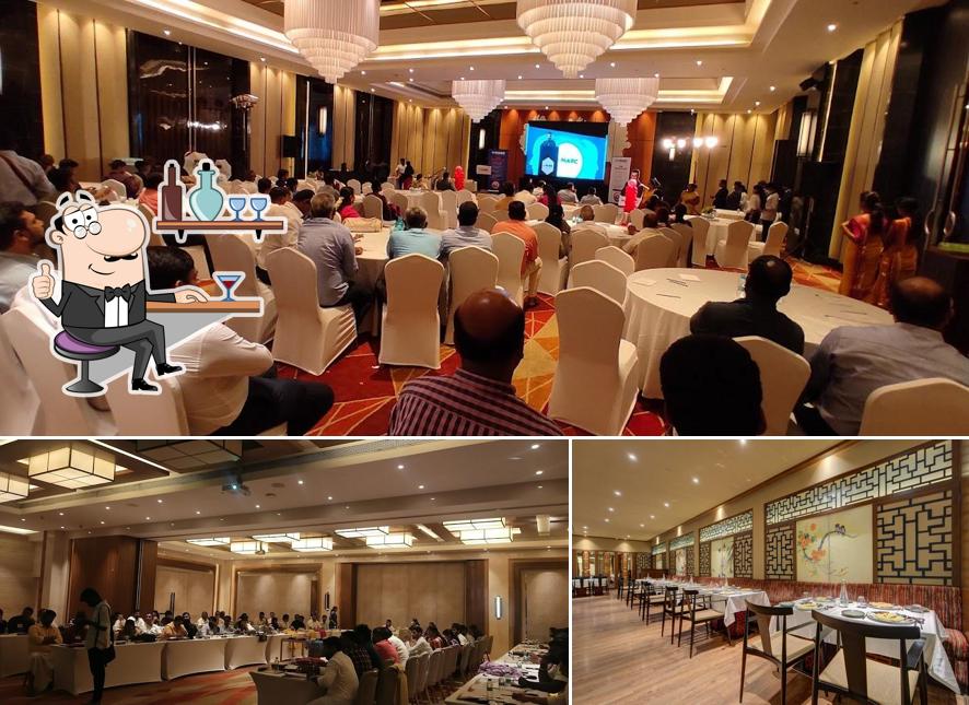 Take a seat at one of the tables at Chin Chin