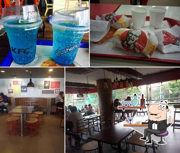 The interior of KFC