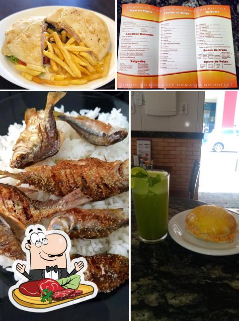 Experimente refeições de carne no Big Estância