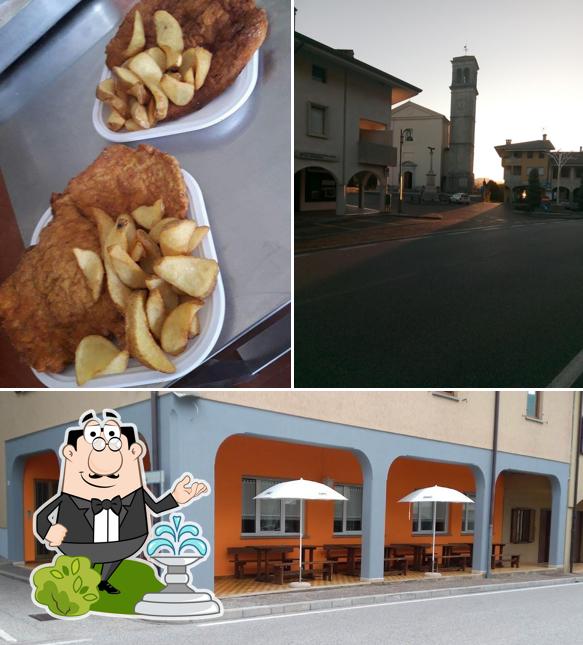 Bar Centrale Forgaria si caratterizza per la esterno e cibo
