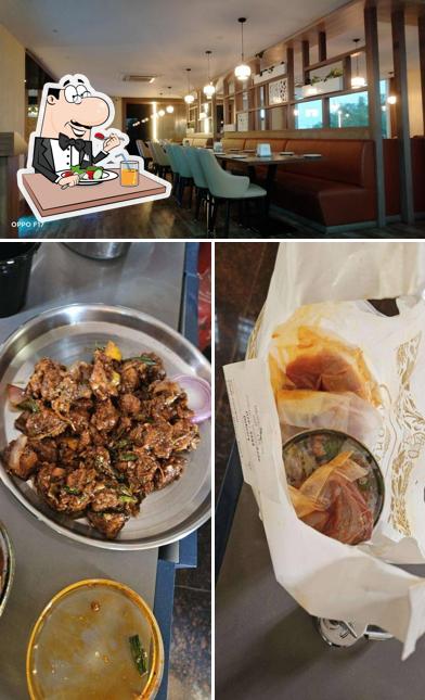 This is the photo displaying food and interior at Sangam Hotel Hayathnagar