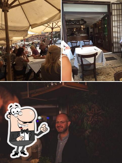 Guarda la foto che raffigura la interni e bancone da bar di Al Canton