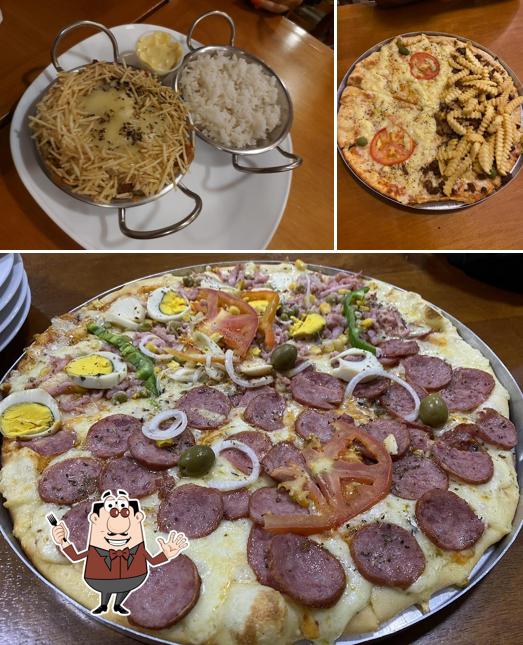 Comida em Boneco de Neve Sorveteria/Pizzaria/ Boliche