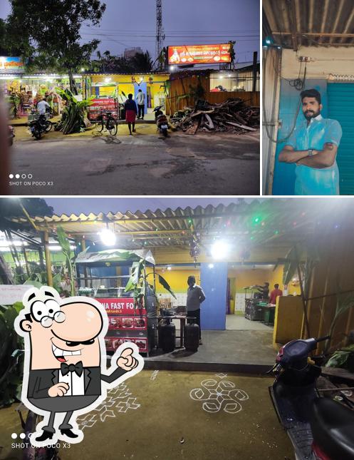 The picture of Krishna Chettinadu Mess’s interior and exterior