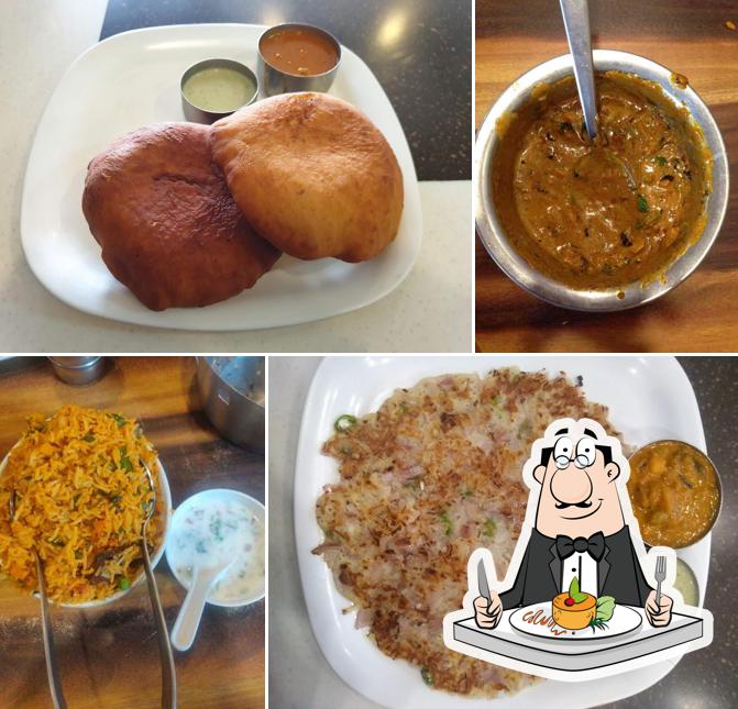 Food at Sri Krishna Nandagokula