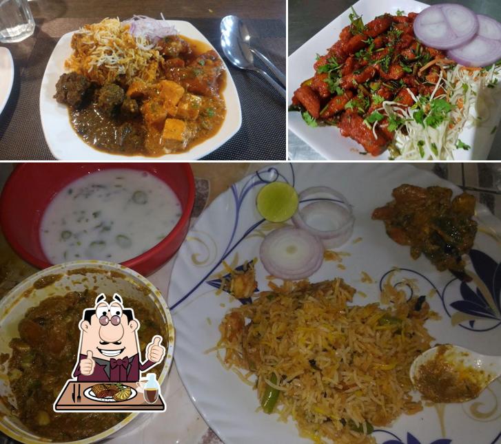 Meat dishes are served at The Ruchies Restaurant