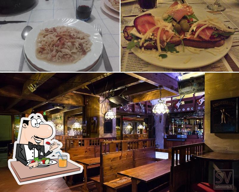 La cibo e interni del ristorante