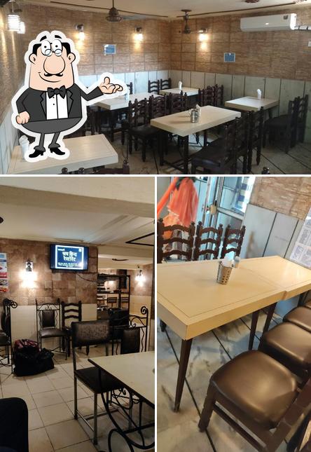 The interior of Jai Hind Restaurant