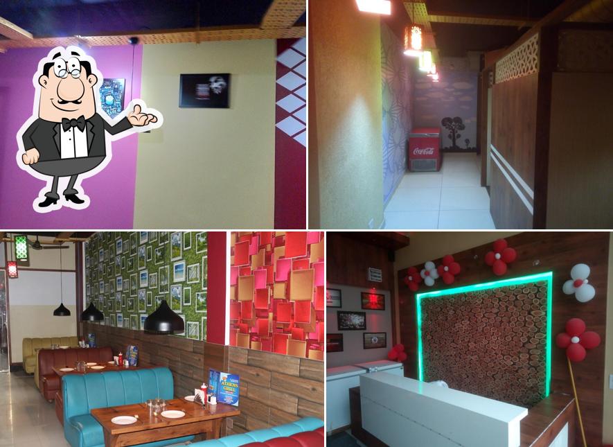 The interior of Athens Grill,Amritsar