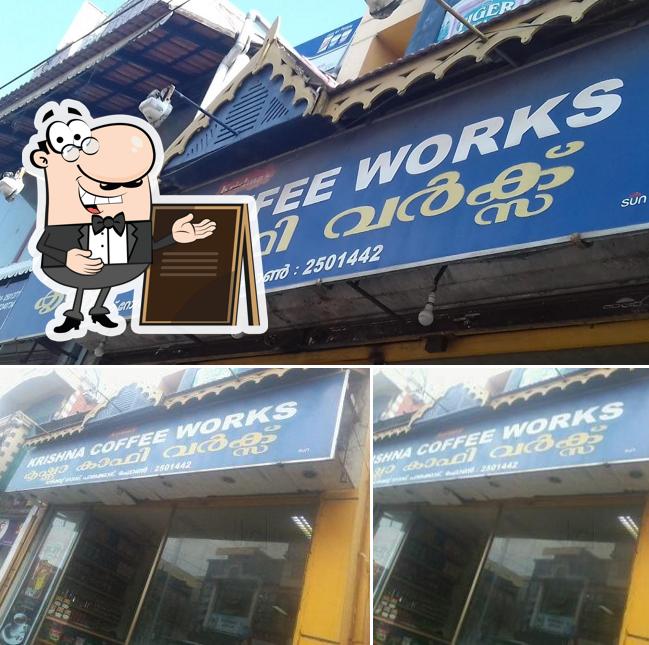 The exterior of Krishna Coffee Works