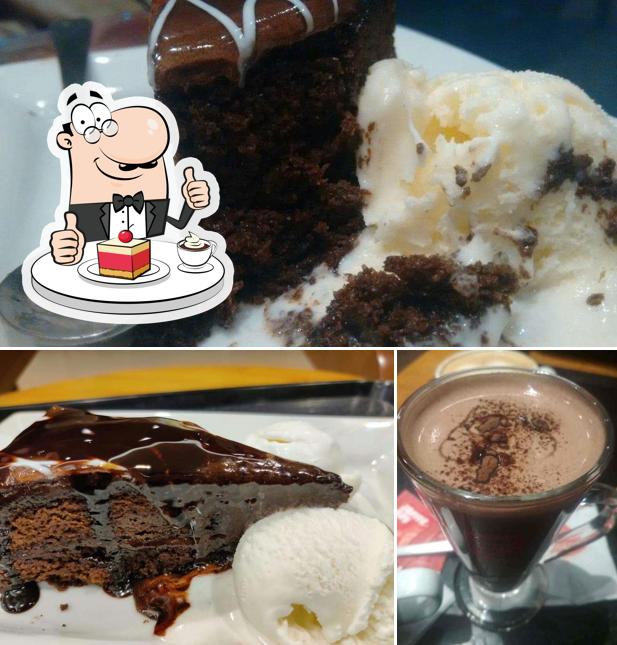 KARNATAKA COFEE DAY serves a selection of desserts