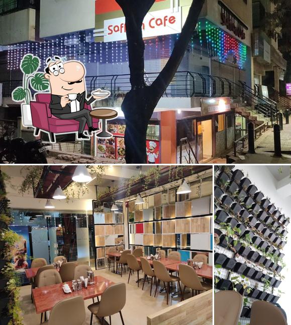 The interior of Saffron cafe