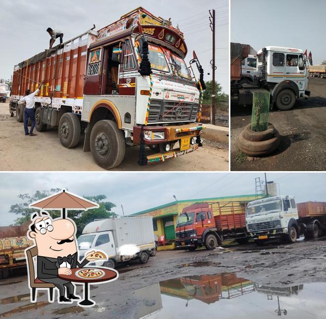 You can get some fresh air outside Choudhary Hotel Rajsthani dhaba