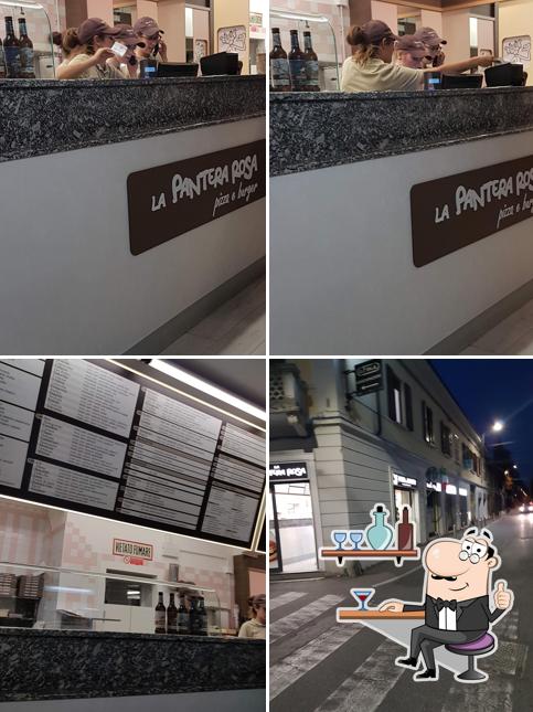 Gli interni di La Pantera Rosa - pizza e burger