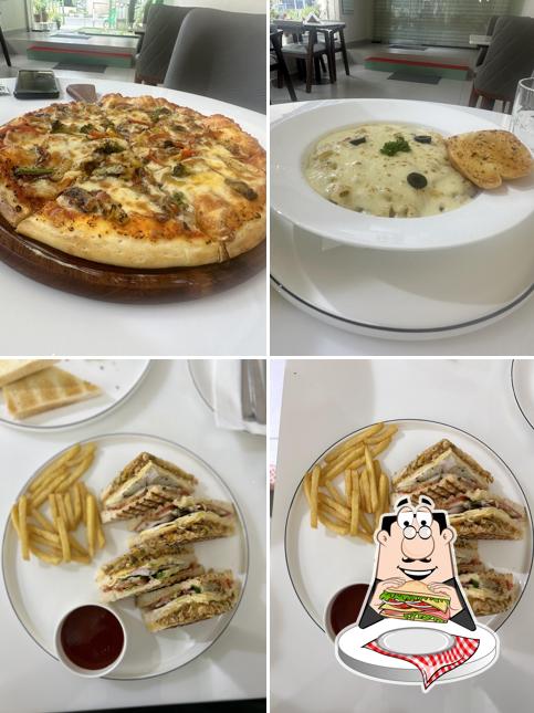 Club sandwich at Cafe by Ann and Eliza