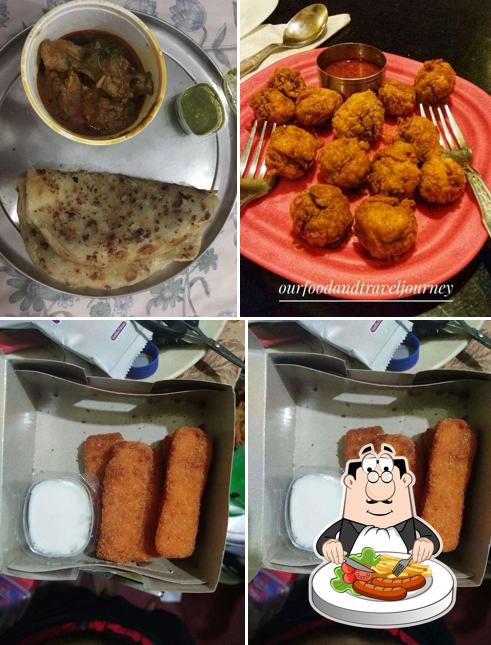 Food at Chicken King N Pizza Day