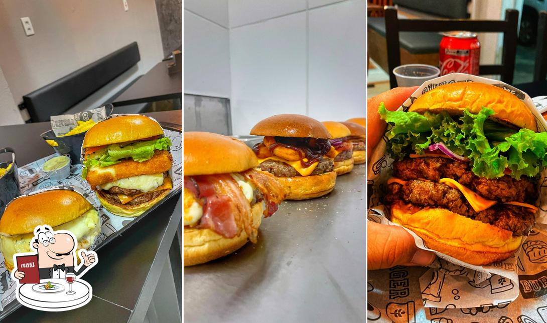 Sanduíche de carne de porco desfiada em Gold Burger