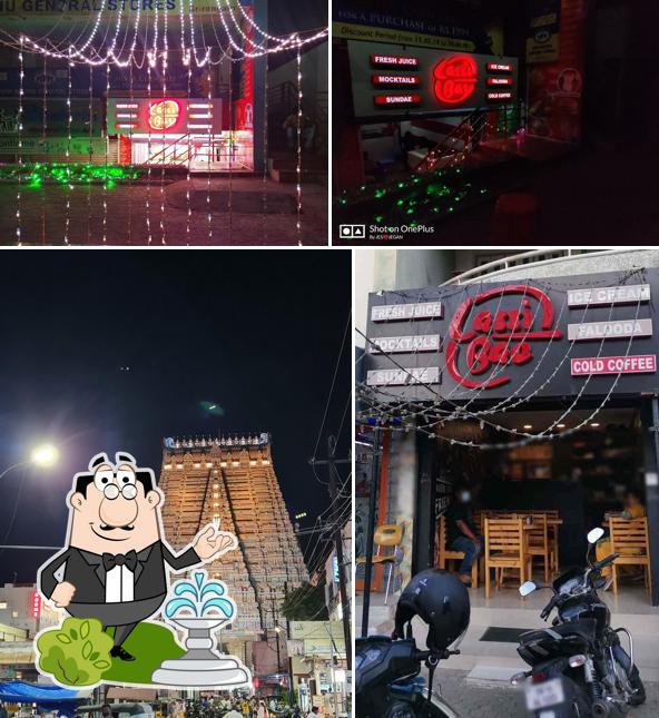 The exterior of Lassi Bae - Srirangam