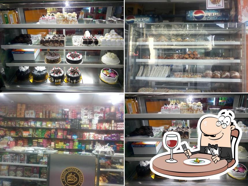 Food at Model Coffee Corner cakes &confectionery