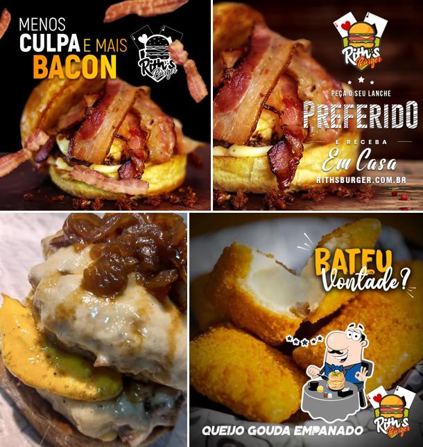 Comida em Rith's burger