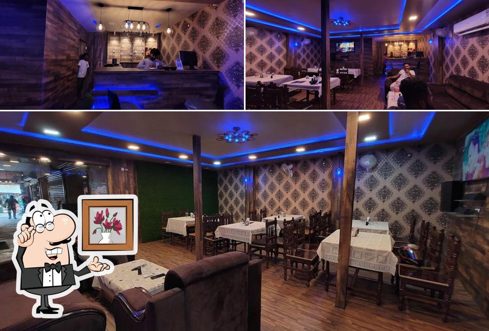 The interior of Viraasat Family Restaurant