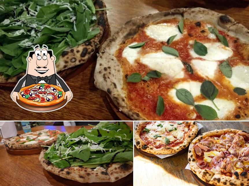 Escolha diferentes tipos de pizza