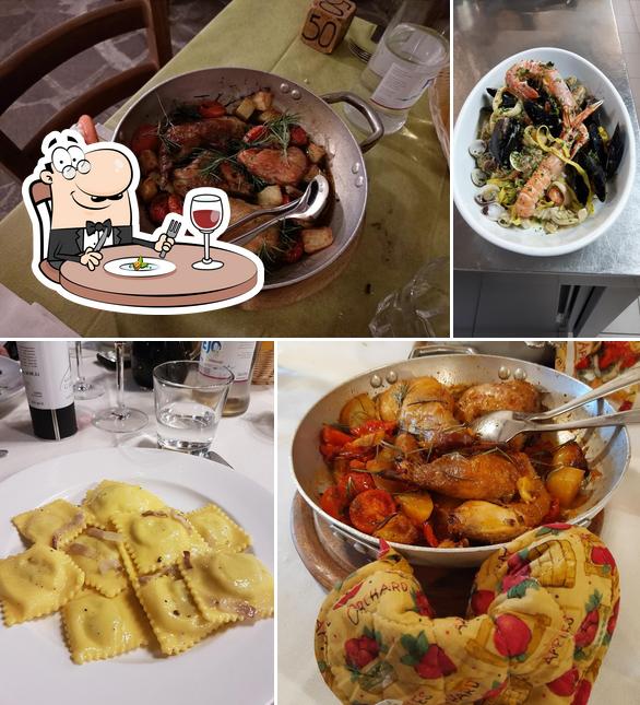 Cibo al Trattoria Storica da Mario