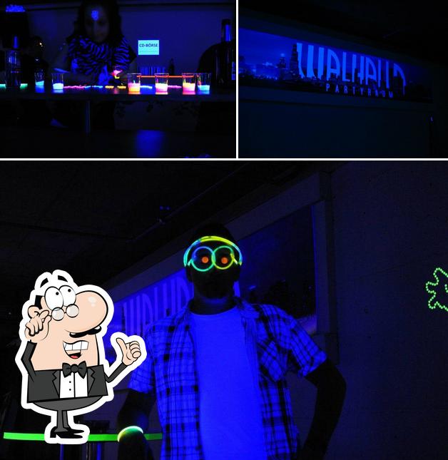 Gli interni di Walhalla Partyraum