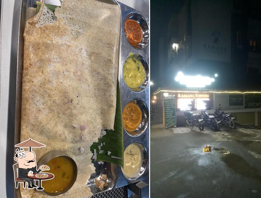 The exterior of AMRUTHAM ANDHRA RESTAURANT