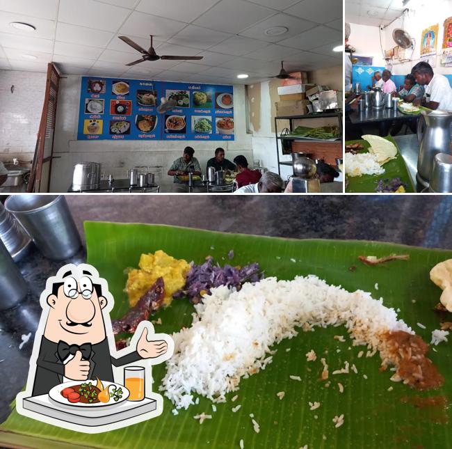 The photo of Annalashimi mess’s food and interior