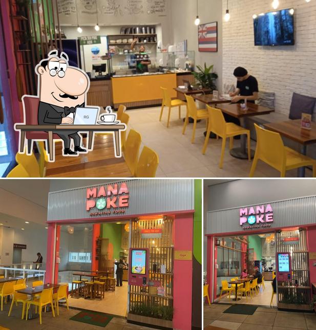 O interior do Mana Poke Granja Viana: Restaurante, Comida Havaiana, Delivery em Cotia