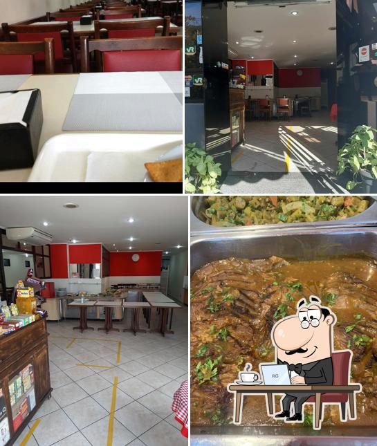 O interior do Semente da Terra Restaurante