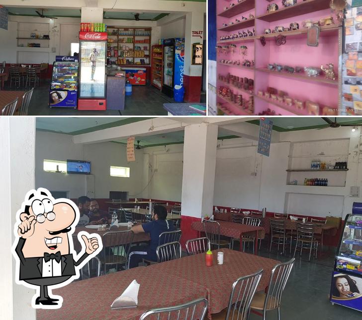 The interior of Shree Rajasthani Mid-Way Restaurant