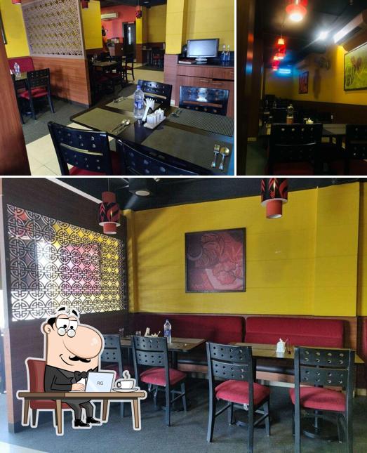 The interior of Wangs Kitchen, Chromepet