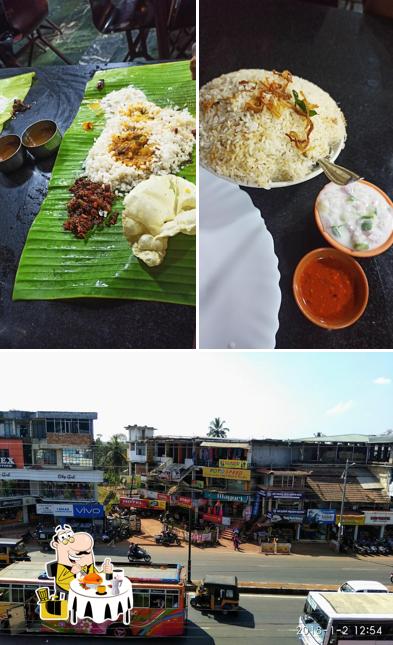 The image of food and exterior at Hotel Royal Palace