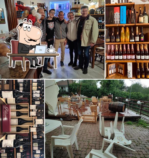 Gli interni di Barisone enoteca