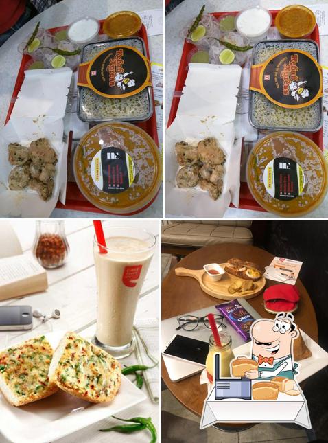 Garlic bread at Café Coffee Day