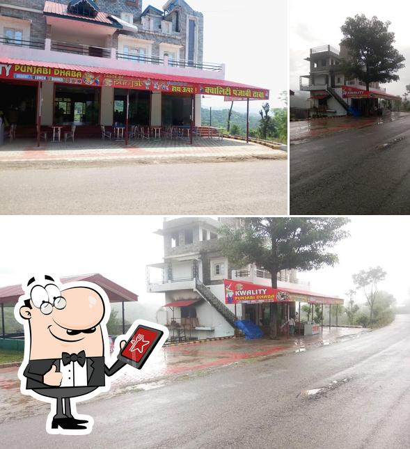 The exterior of Kwality Punjabi Dhaba