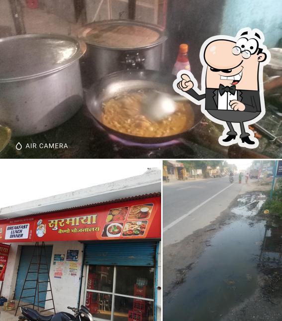 The image of exterior and food at sonu dhaba garhdiwal