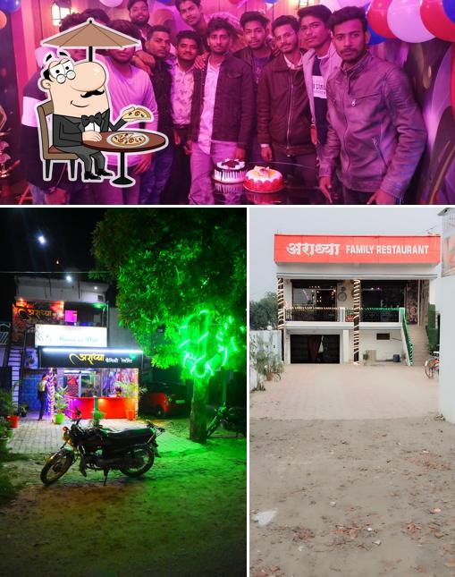 The exterior of Aaradhya Family Restaurant