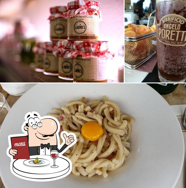 La immagine di cibo e birra da Lario's Bistrot