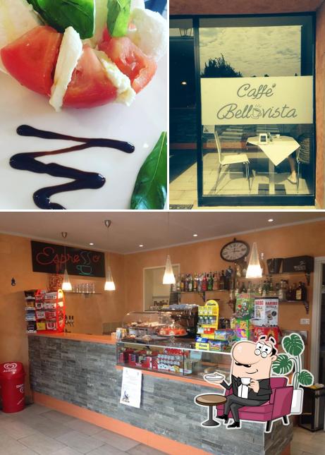 La interni e cibo del ristorante