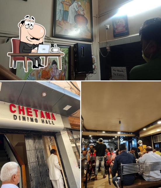 The interior of Chetna Dining Hall