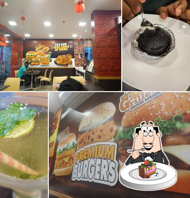 Chocolate cake at Meat & Eat