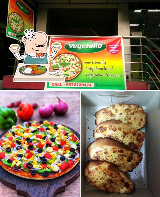 Food at Vegetalia Pizza