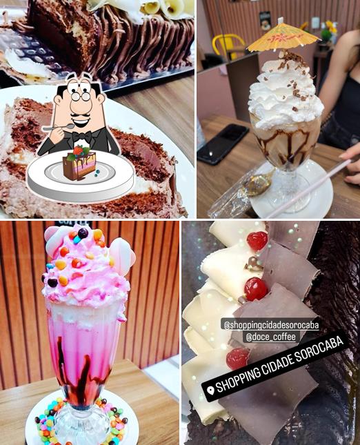Bolo de chocolate em Doce coffee