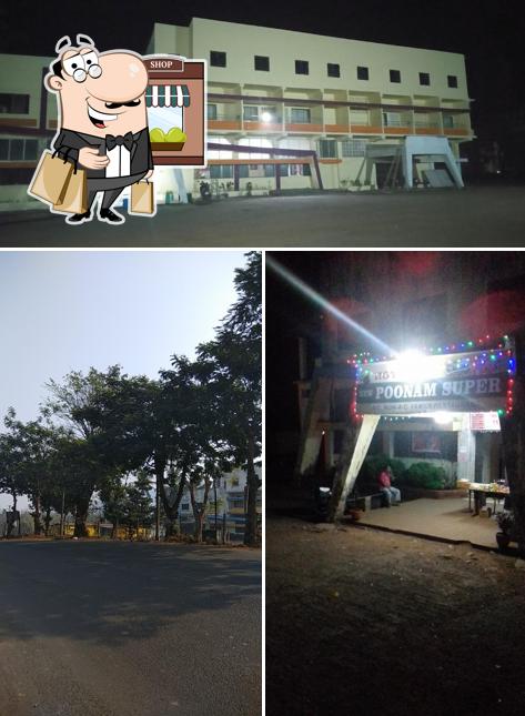 The exterior of Hotel New Poonam Super