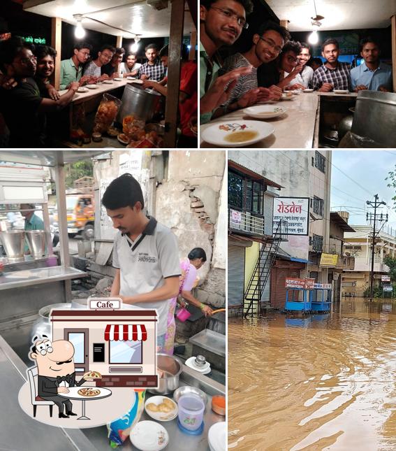 Sambha Bhel is distinguished by exterior and bar counter